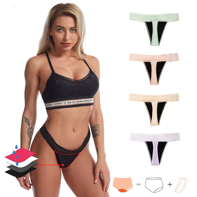 Wholesale 3-Piece Set for Women Sexy Ladies Low-Rise Seamless Underwear Lingerie Calcinhas Calzoncillos Cuecas with Lace Brie