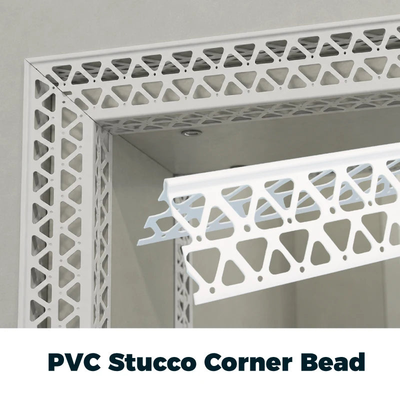 UV Resistant Good Toughness High Impact Strength Uniform Angle Stucco PVC Corner Bead Price