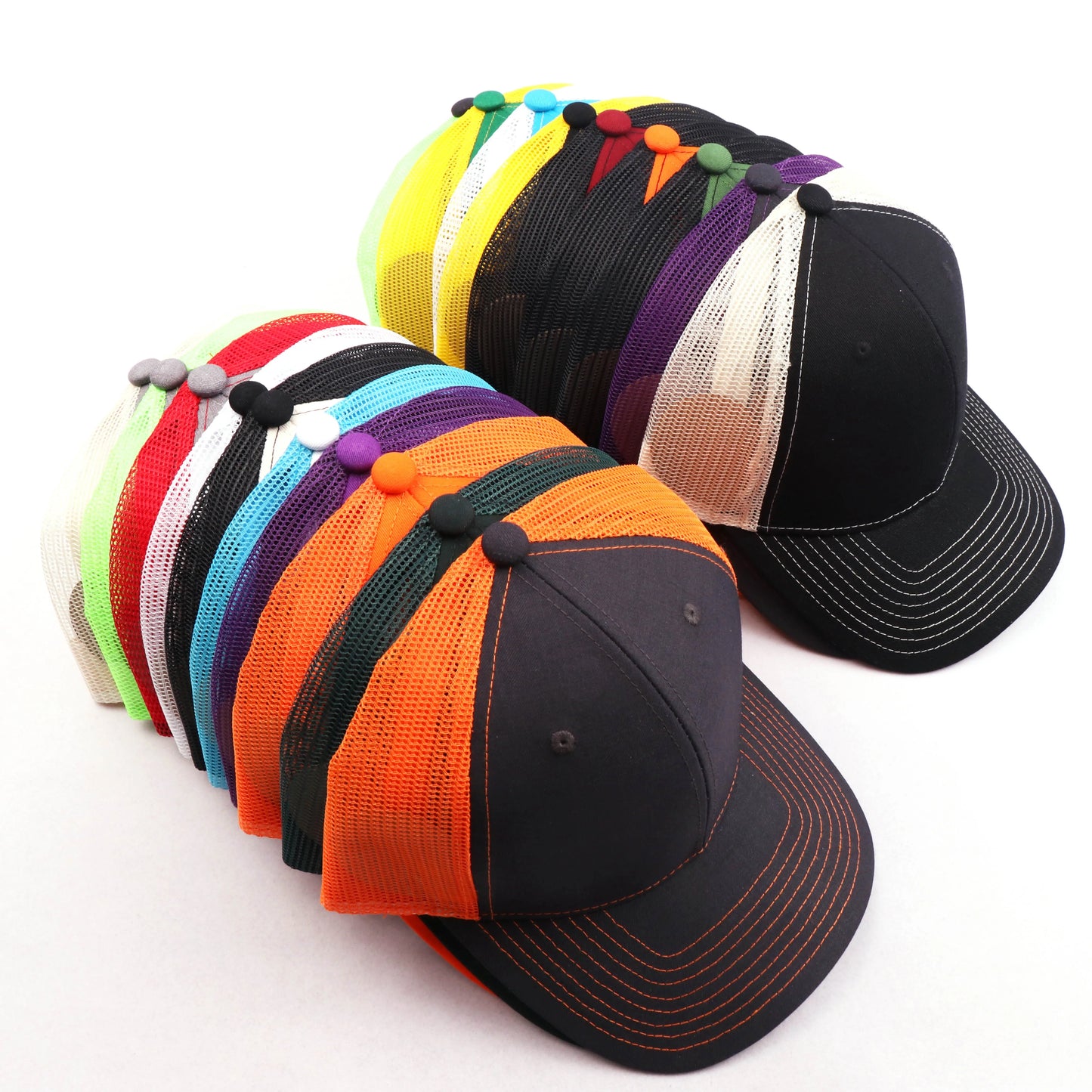 Customized Women's Sporty Low Profile Charcoal Gray Mesh Common 6 Panel Cotton Gorras Cap 3D Embroidery Logo Adjustable Baseb