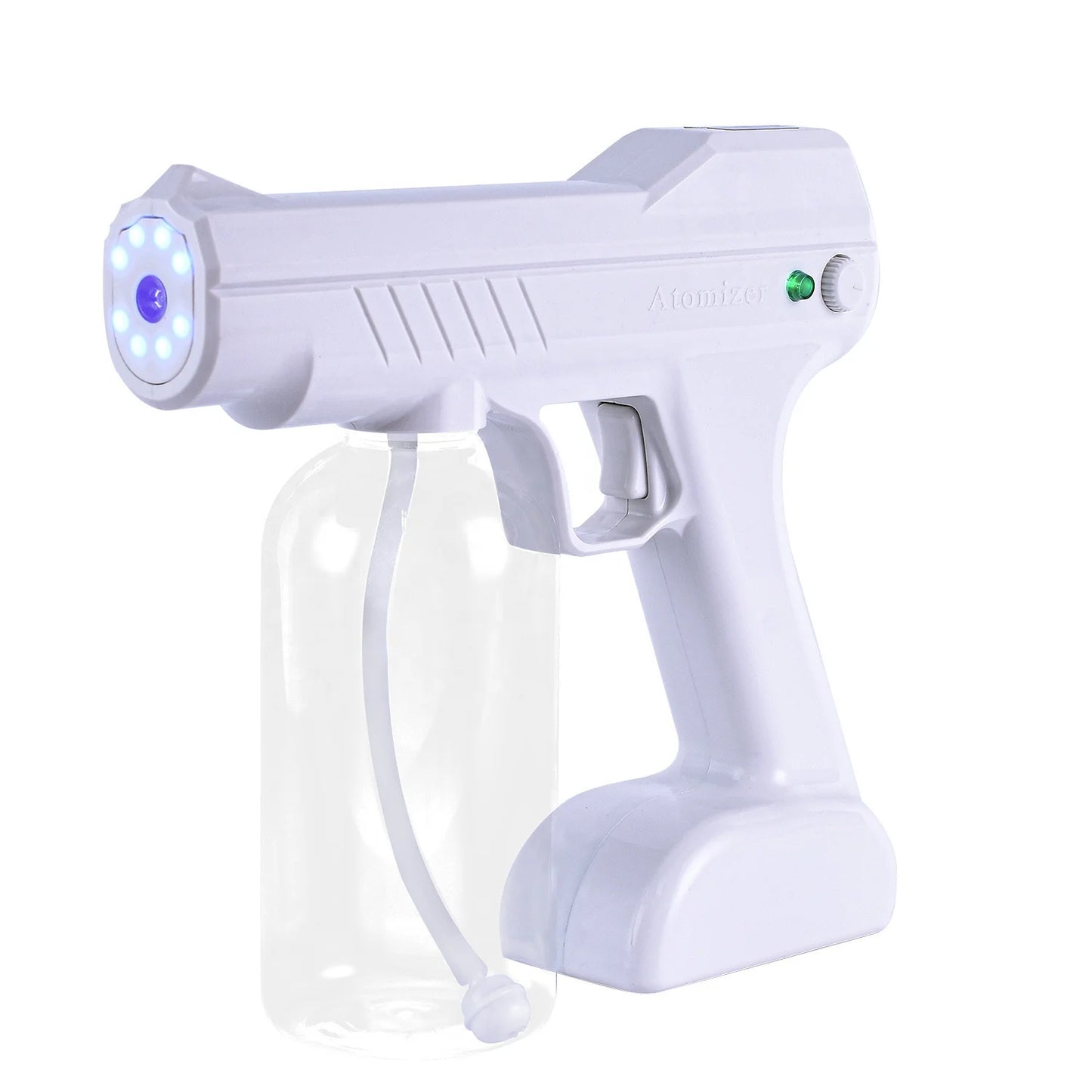 Professional Blue Light Automatic Sprayer Bottle Barber Salon 1500mAh Nano Spray Atomizer White Plastic for Barbershop
