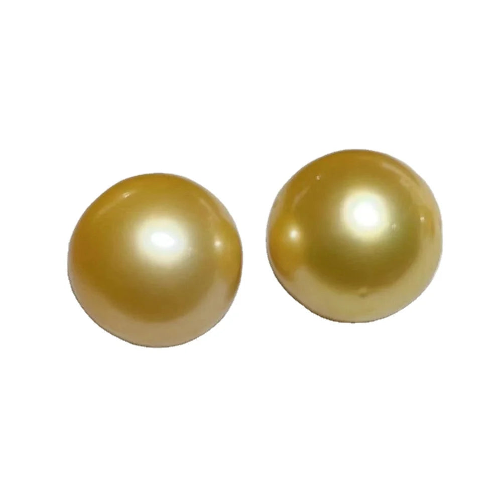 HQ Gems Round 8 10 12 13 14mm 100% Natural Seawater Pearl Beads South Sea Pearl for Earring Making