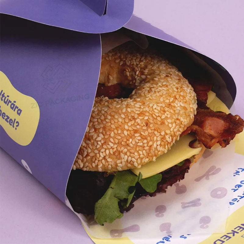 Wholesale Eco Friendly Luxury Bakery Fast Food Burger Box Cake Donuts Sushi Brownie Cookies Paper Packing Box with Insert Han