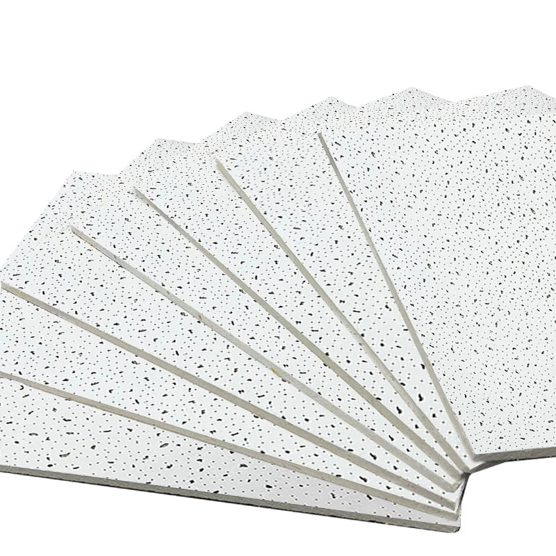 Kente Modern Square 2*2 Fire Rated Heat Insulation Soundproof Absorption Smoke Proof Damp Proof Mineral Fiber Ceiling Tile