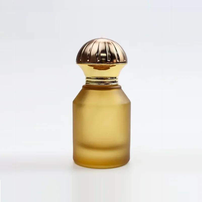 30ml 50ml Cylinder Glass Perfume Bottle Screw Cap Luxury Colorful Frosted Cosmetic Spray Empty Screen Printed