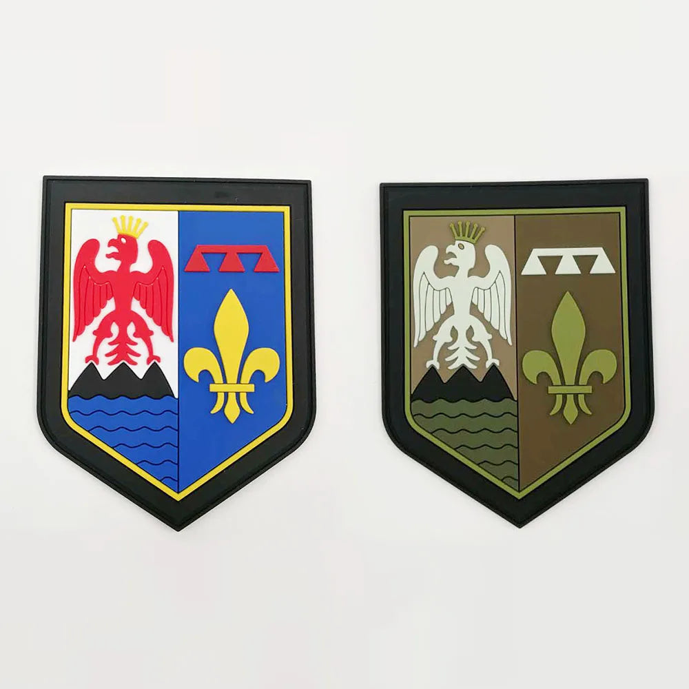 Boy Scout Patrol Patches Custom Logo 2D Rubber Patch Silicone PVC Iron-On Hook and Loop Factory Price