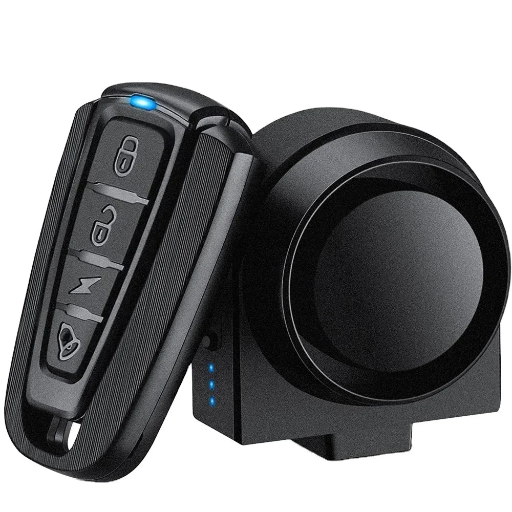 115 DB Loud Bicycle Vibration Anti Theft Alarm Motorcycle Security System Alarm Waterproof Wireless Remote Bike Door Window