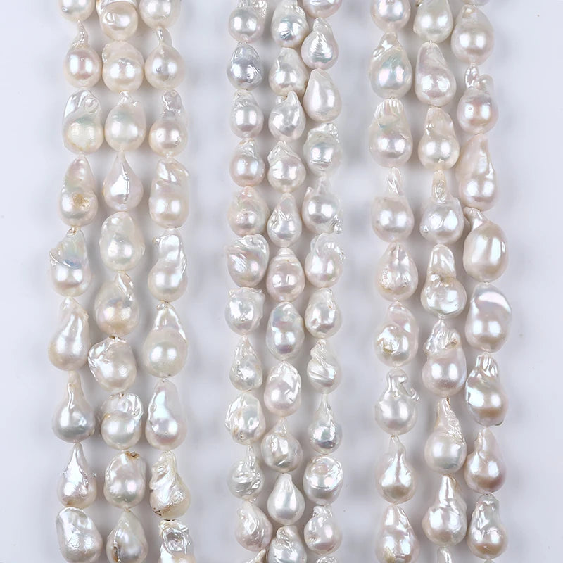 Hot Sale 14-20mm Natural White Freshwater Baroque Pearls Strands