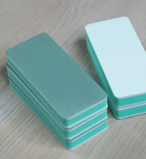 BIN Wholesale Double-Sided Sponge Nail Buffer Tool Beautiful Gradient Color Effect with Emery Material
