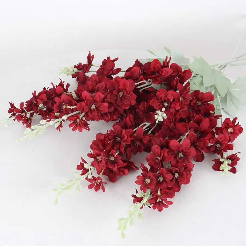 JCF209  Popular Artificial Flower Wedding Decoration Indoor and Outdoor Delphinium Ajacis Home Decor