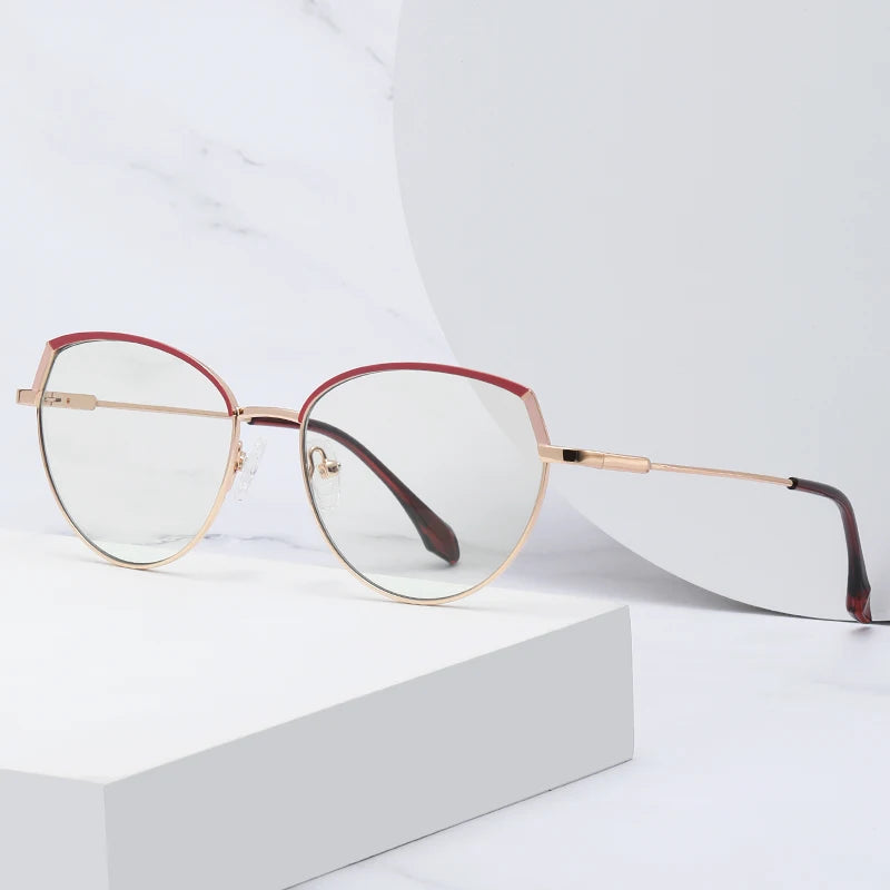 Wholesale Metal Spring Hinge Girl's Eyewear Full Frame Eyeglasses Frames Spectacles Optical Frame