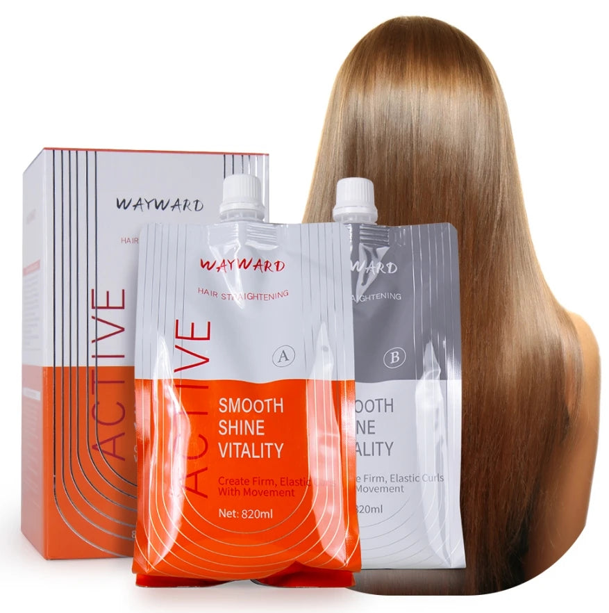 820mlx2 Wayward Hair Salon Permanent Salon Hair Straightening Cream