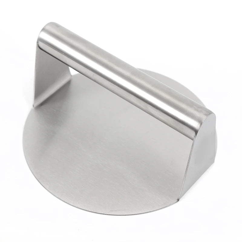 Stainless Steel Non-Stick Smooth Burger Press Round Smasher Hamburger Press for Flat Top Griddle Grill Cooking Steaks BBQ