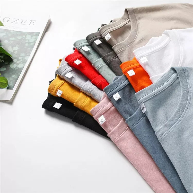 Wholesale Blank 280 Gsm Oversized T Shirts Cotton Drop Shoulder Heavyweight Tshirt
