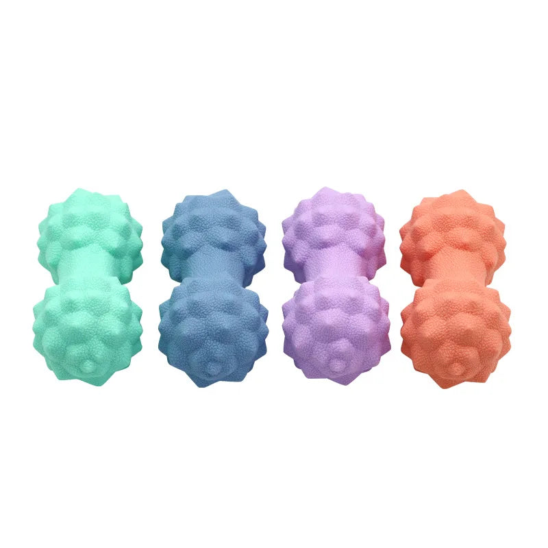 Solid Durable High Density Peanut Ball Fascia Ball Muscle Release Yoga Exercise TPR Massage Therapy Ball