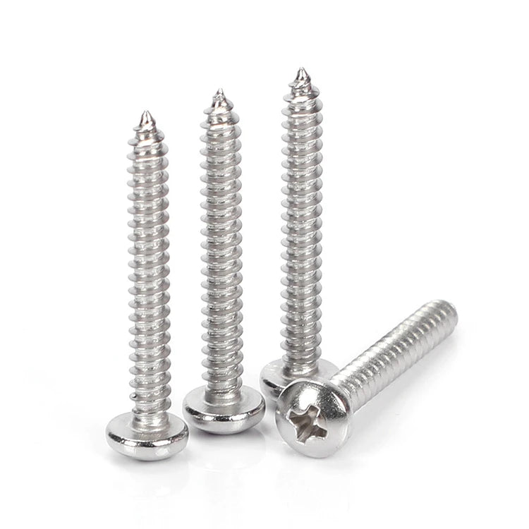 M2 M3 M3.5 M4 M5 M6 Phillips Pan Head Self Tapping Screws Stainless Steel Wood Screw