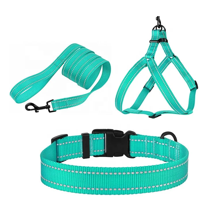 Luxury Adjustable Nylon Webbing Reflective Cat Collar Bell Hot Sale Luxury Pet Vest Tactical Style Personalized Walking Dogs