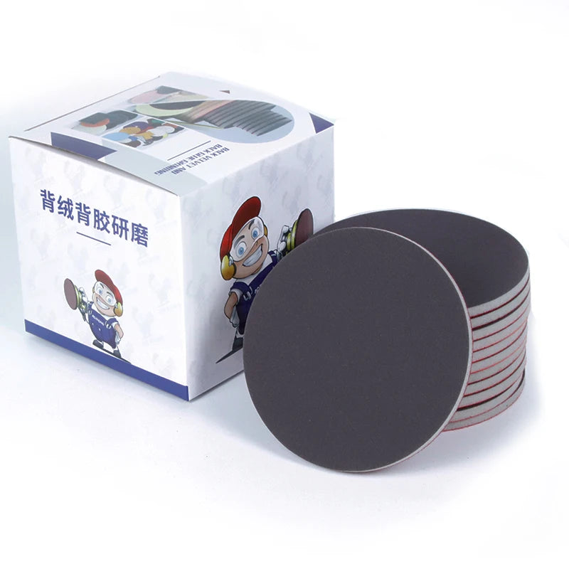 5-Inch 150-Grits Sanding Sponge 125mm 400 Grit Hook and Loop Foam Sanding Disc for Car/Wood/Drywall/Metal