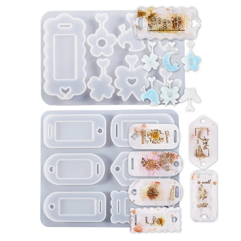 Shaker Resin Molds Quicksand Silicone Molds Epoxy Casting Mold for Charms Decoration DIY Craft Making