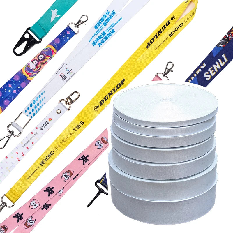 Polyester Sublimation Lanyard Roll Blank Promotional Lanyard Heat Transfer Manufacturer Free Sample