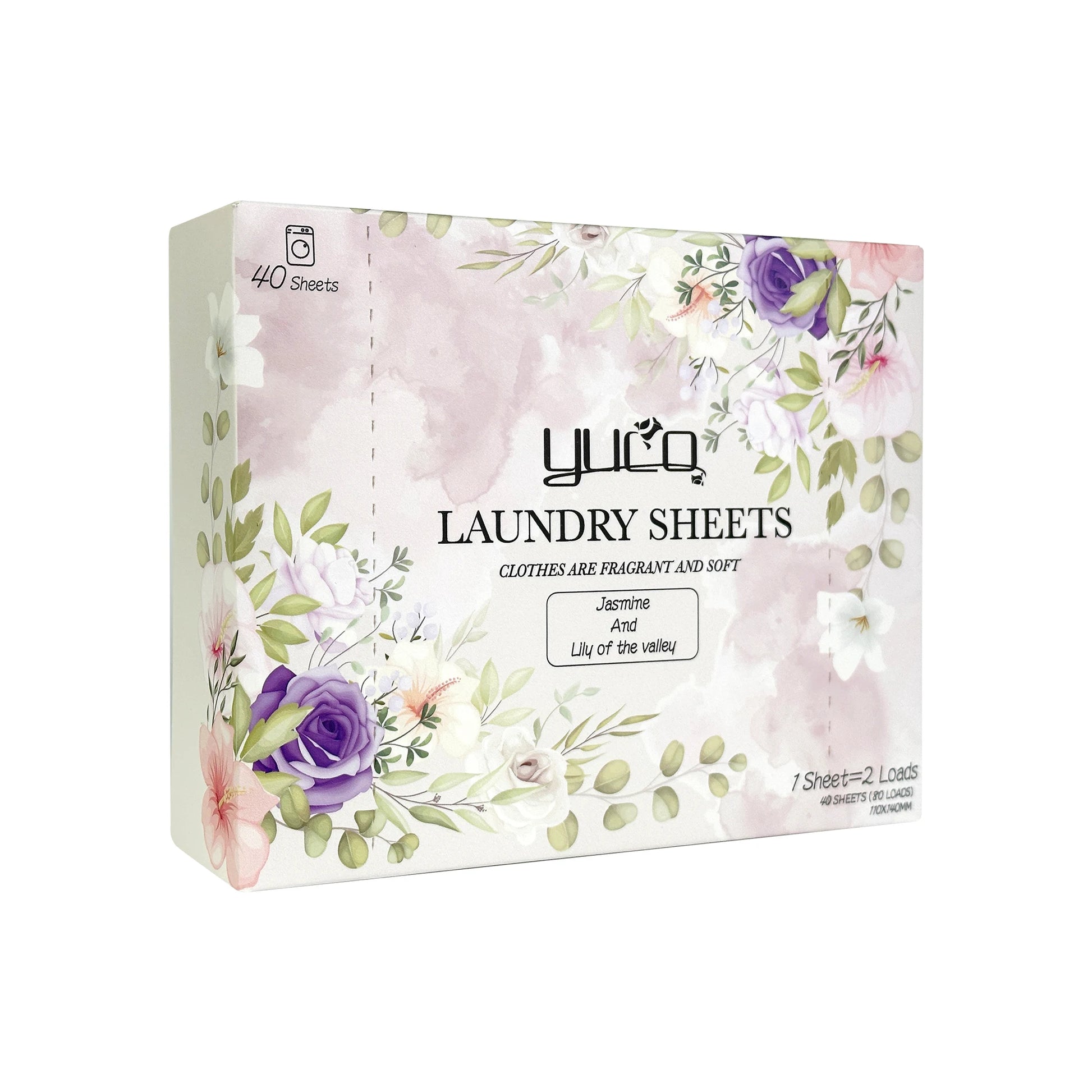 Wholesale Custom Laundry Detergent Sheets Plant Based Formula Active Agent Jasmine Lily Scent Washer Soap Strips Laundry Shee