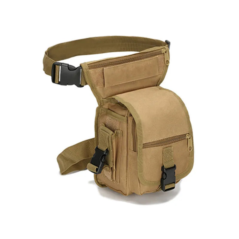 Customized logo Men Wholesale Tactical Waist Bags Outdoor Hiking Camping Tools Bag Camouflage Portable  Thigh Belt Bag