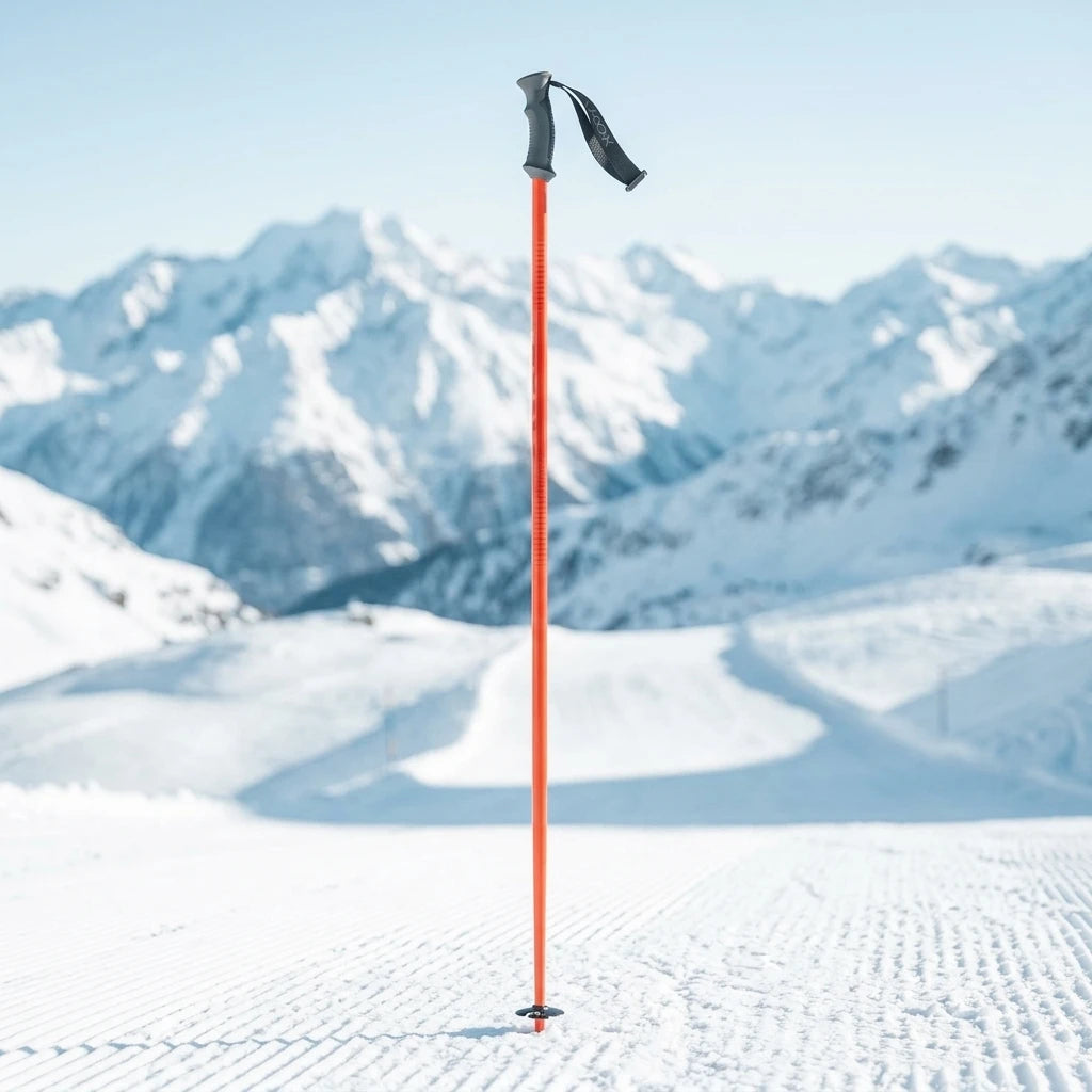 Carbon Fiber 30-100% Rubber Grip 145cm Lightweight Tungsten Tip Matte Finish Nordic Ski Poles