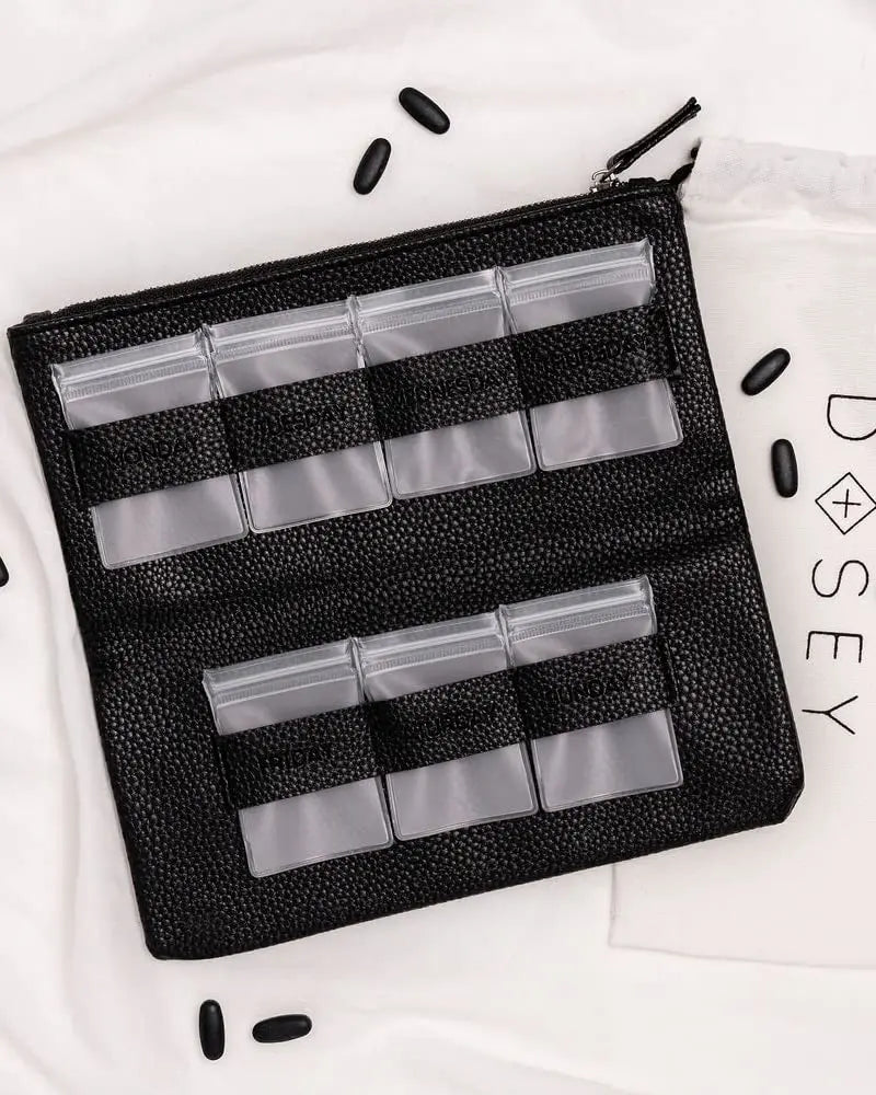 Custom Luxury Multifunctional Travel Medicine Box Pill Organizer Pu Pill Storage Box