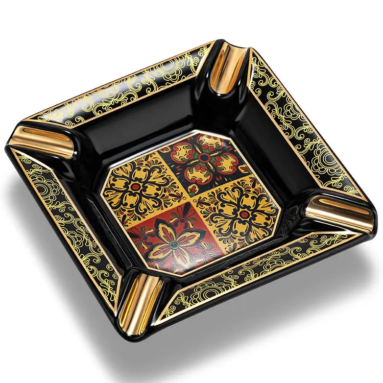 Personalized Cigar Ashtrays Portable Smoking Accessories Ceramic Cigar Ashtray Custom Cigar Ashtray