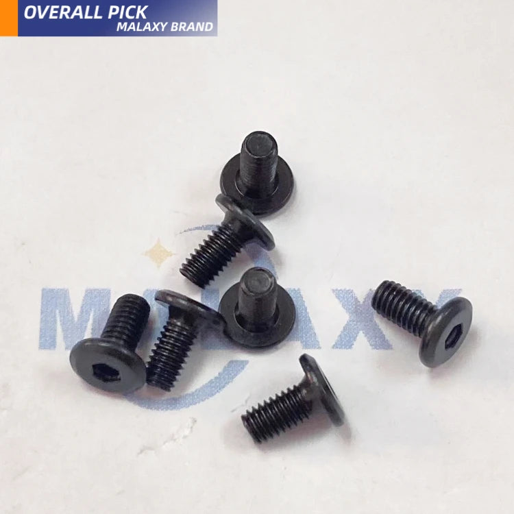 MALAXY Black Oxide Grade 10.9 M2 M3 M4 M5 X 8mm Micro Screw Ultra Low Profile Flat Head Socketcap Hex Socket Thin Head Cap Sc