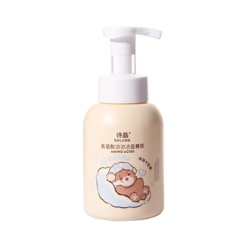 Wholesale SHIJING Not Irritating Amino Acid Face Deep Cleaning Foam Face Wash Mousse Facial Cleanser