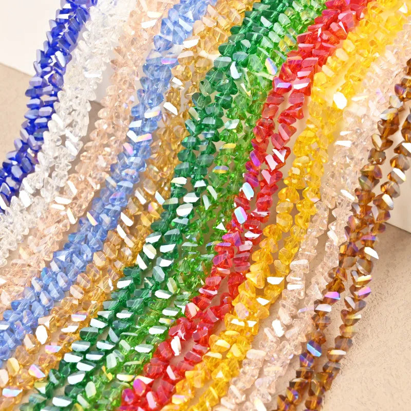JC Crystal 2mm-6mm Triangle Shape  Faceted Crystal Beads for Jewelry Making Wholesale Crystal ab Beads