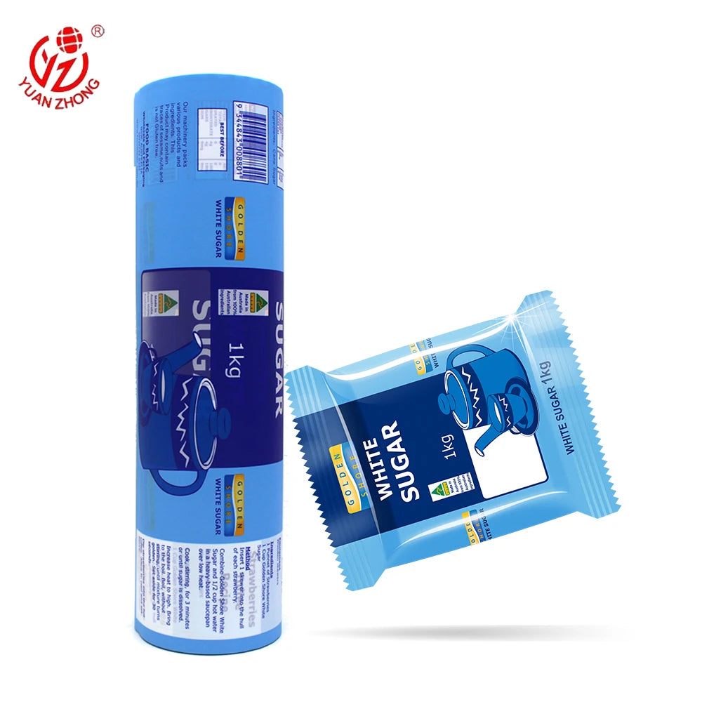 Guangdong Packaging Film Supplier Custom Printed Laminated Plastic Wrapping Material Food Packaging Film Roll for Sugar/Salt