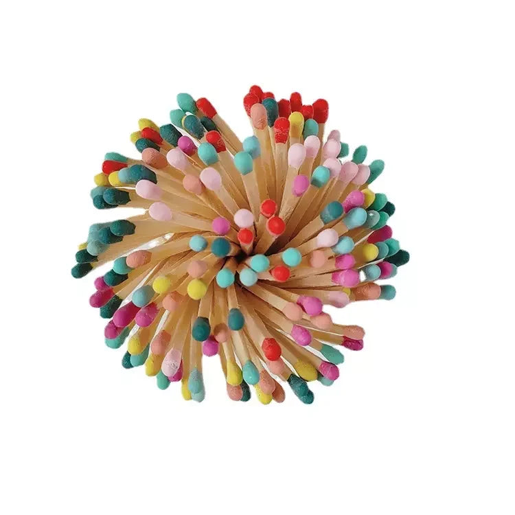 Matches Disposable Bulk Matches Wholesale Customizable matchbox 10cmLong Stem Colored Head Match