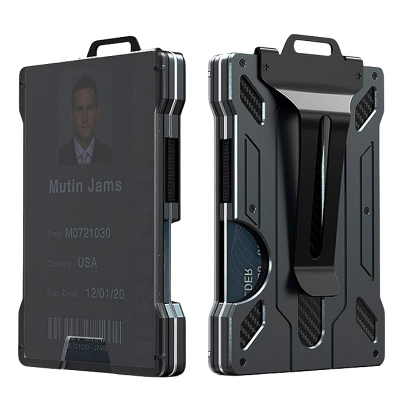 Aluminium RFID Credit Card Holder RFID Blocking ID Card Wallet Money Clip Slim Metal ID Case Wallet