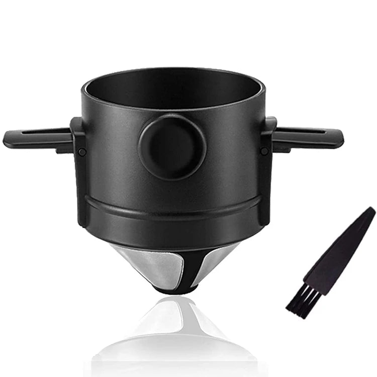 Double-layer Micro Mesh Stainless Steel Coffee Dripper