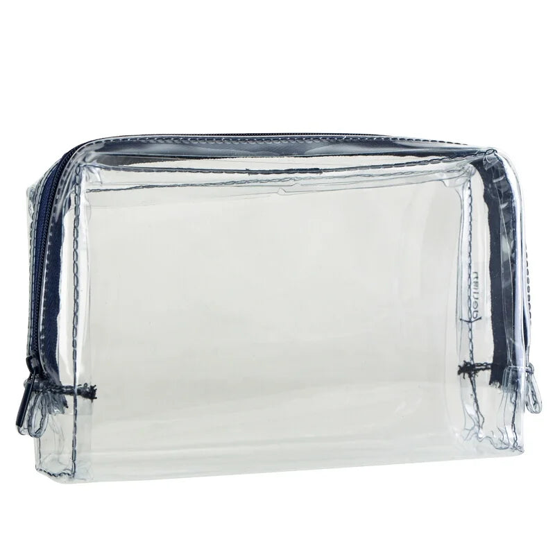Deli 66875 Transparent Large-capacity test Pencil Pouch Brief Stationery Bag for Primary School Students 96pcs Per Carton Set