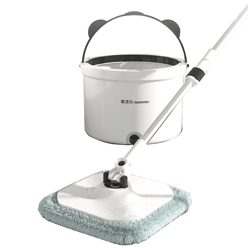 Homettler Spin Mop Dual Chamber Dirty Water and Clean Water Self Separation Eco-Friendly High Dehydration Rate Reusable Mop P