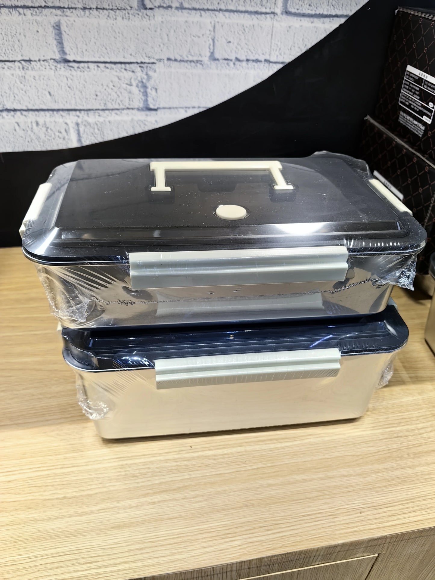 New HUFA Large Capacity 5/7L Stainless Steel Crisper Handle Sealed Leak Proof Freshness Preservation Portable Kitchen Box