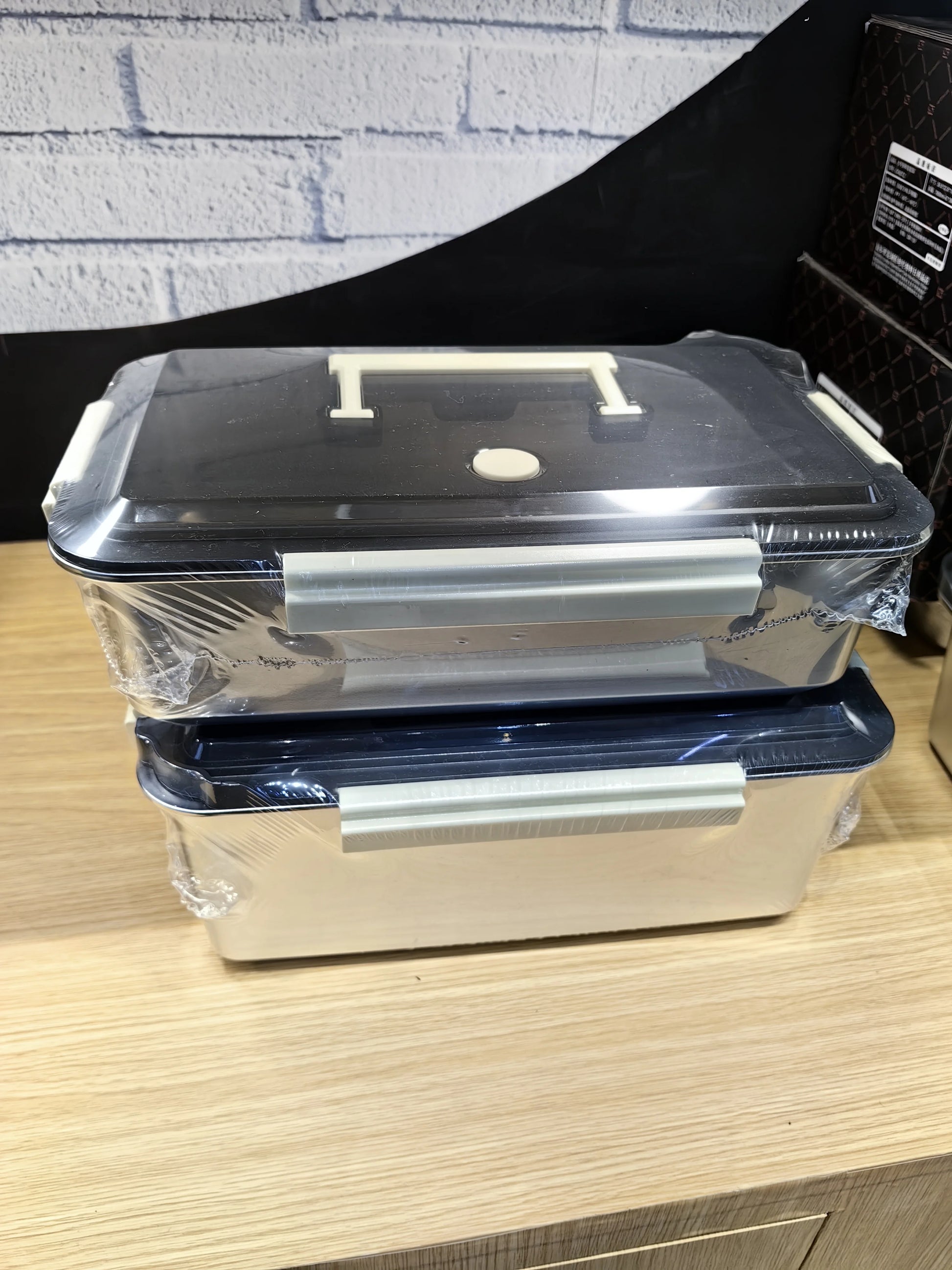 New HUFA Large Capacity 5/7L Stainless Steel Crisper Handle Sealed Leak Proof Freshness Preservation Portable Kitchen Box
