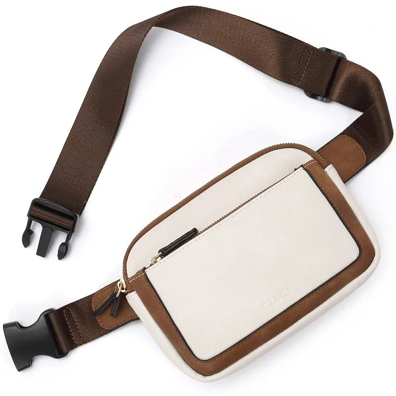 Custom Luxury Designer Outdoor Crossbody Mobile Phone Vegan Pu Leather Fanny Pack Waist Belt Bag for Women Mens