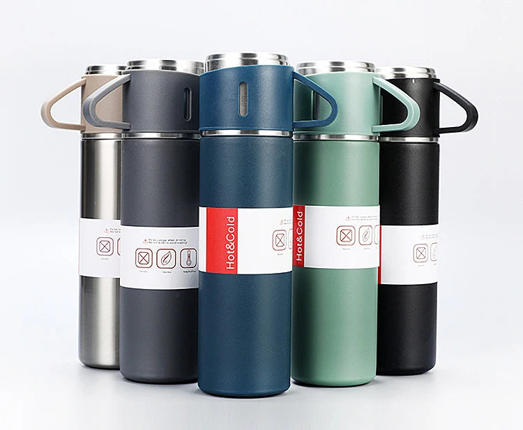 500ML Corporate Business Stainless Steel Vacuum Flask Thermos Mug Gift Set Water Bottle