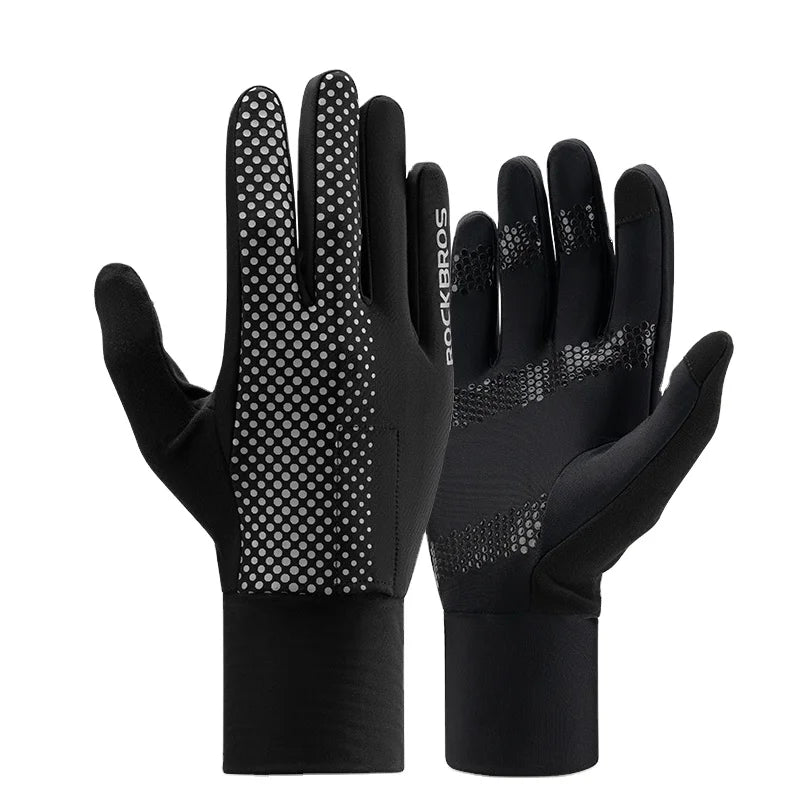 ROCKBROS Touch Screen Cycling Gloves for Men and Women Nylon Breathable Non-slip Driving Riding Gloves