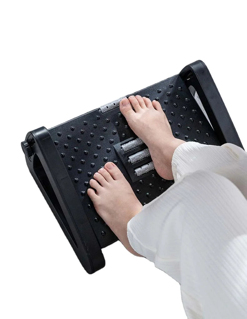 Factory Price Office PP Plastic Massage Footrest Stool with Ergonomic Design and Massage Surface