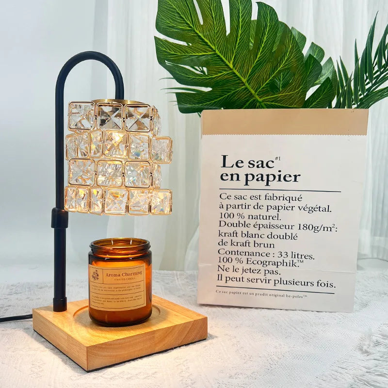 Dimmable Candle Warmer Lamp With 2h/4h/8h Timer Adjustable Height Wax Melter Lamps for Home Decor