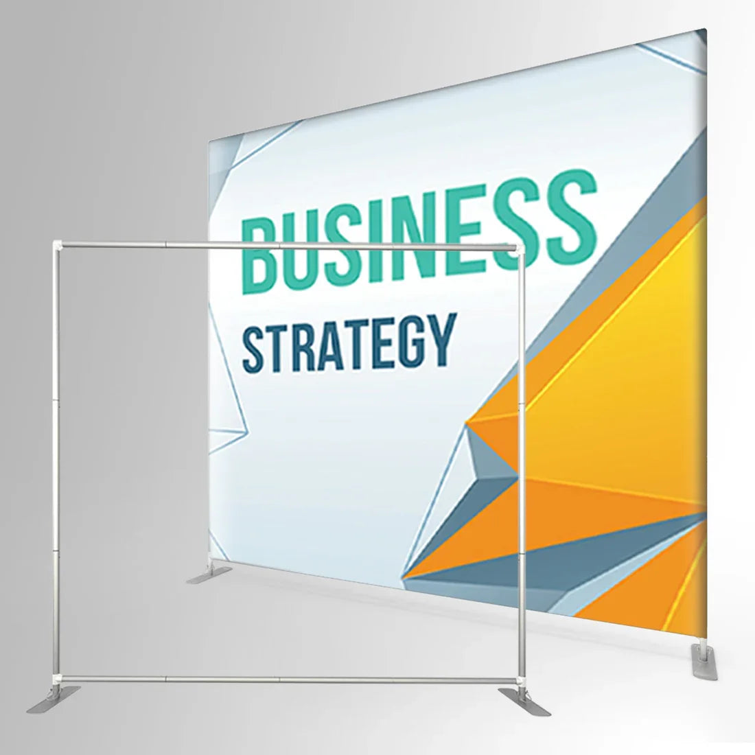 8FT Tension Fabric Display EZ Tube Frame Backdrop Banner Stand Double-sided Advertising Display Stand for Trade Show Exhibiti