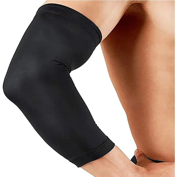 Sports Flexible Copper Infused Compression Adjustable Elbow Sleeve with Professional Protection Antibacterial Anti-Odor Featu