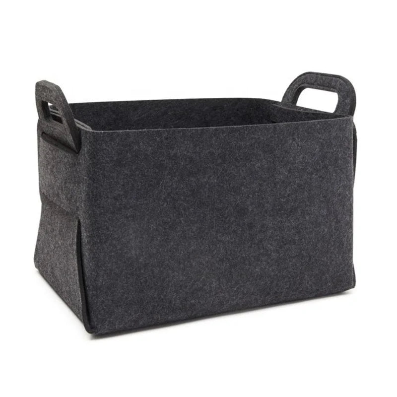Hot Sell Eco-Friendly Multifunction Knife Cutting Felt Storage Basket Foldable with Handles