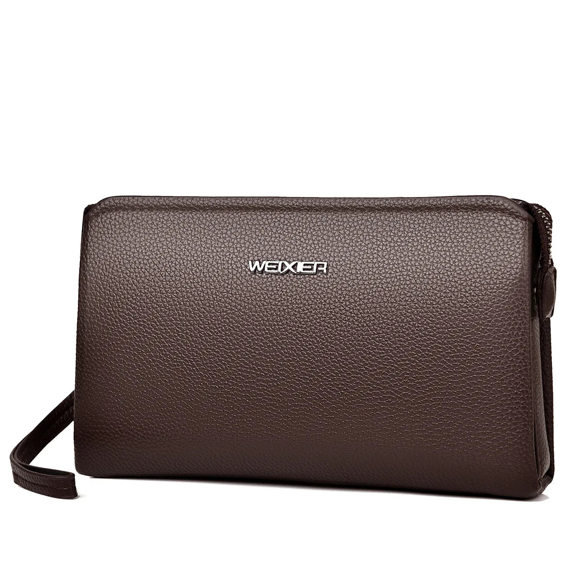 Fashion PU Leather  Wallet Clutch Bag Wholesale Card Holder Purse Waterproof Zipper Large Capacity Business Men Clutch Handba
