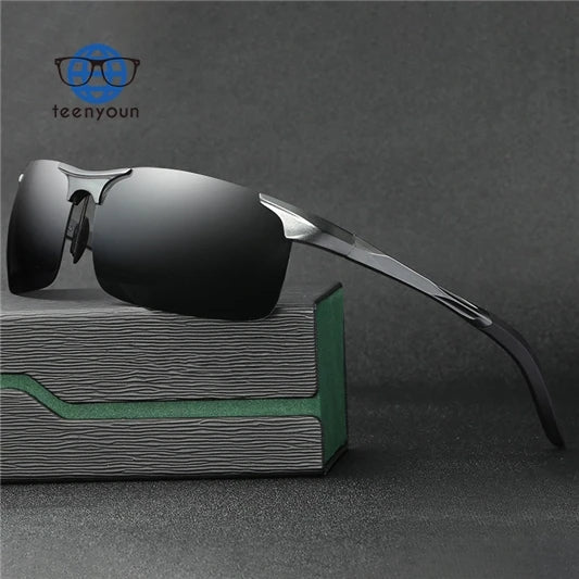 Teenyoun 2024 Male Polarizing Shades Aluminum Magnesium Sunglasses Men's Outdoor Riding Driving Sunglasses Wholesale