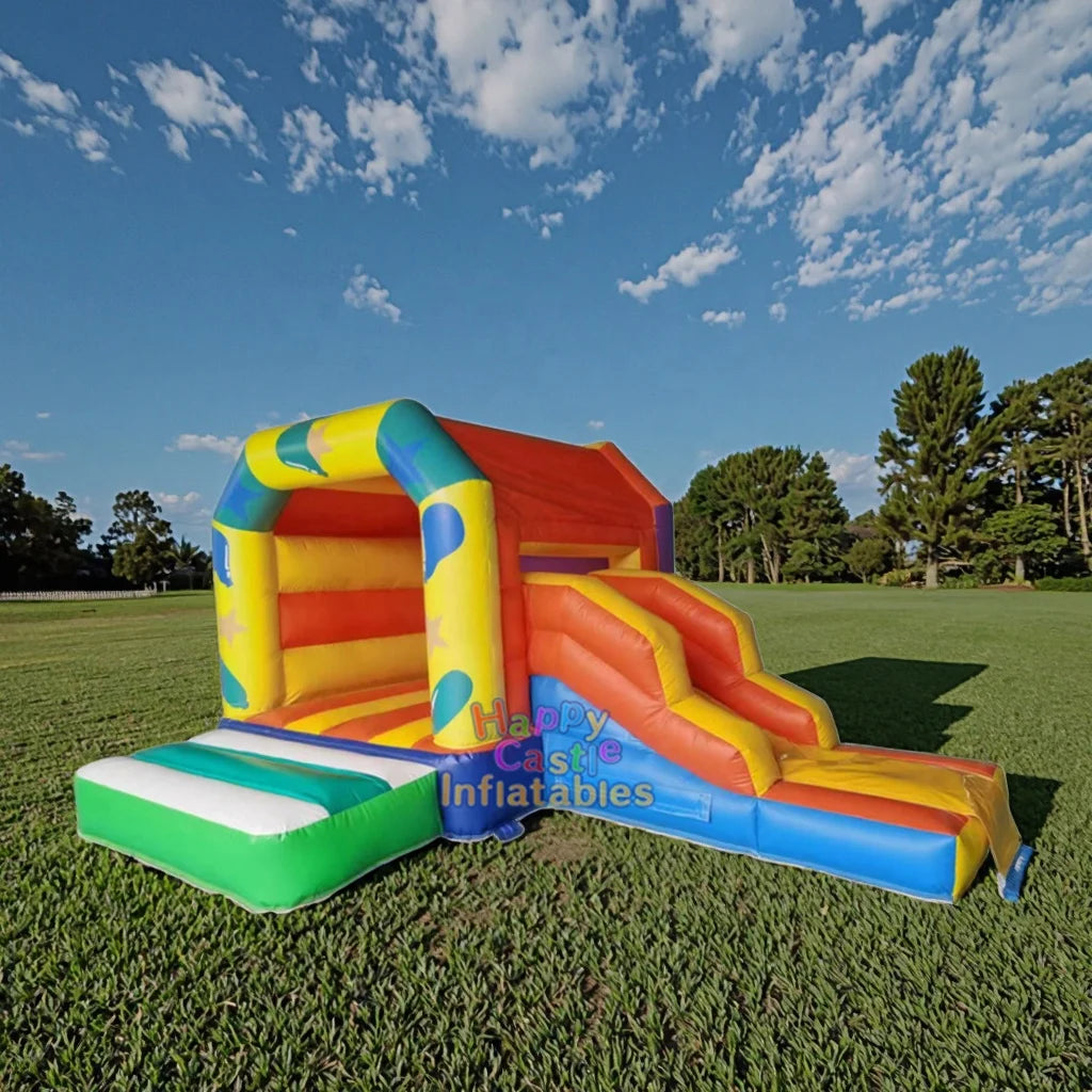 Factory Price Custom Bounce Commercial Inflatable Bouncy Castle with Slide for Kids Parties